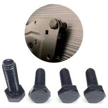 4 piezas de tornillos de montaje M8-25 mm, también adecuados para muchas industrias como la construcción. - Negro - Ver 2