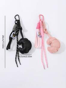 PU Faux Ox Horn Bag Charm - Multicolor - View 4