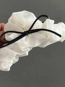 1 pièce Chouchou style ballet en ruban de maille, lien de cheveux à haute élasticité pour chignons, accessoires de cheveux chouchous liens de cheveux chouchou liens de cheveux queue de cheval