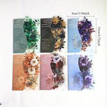 20 件花卉装饰拼贴贴纸 PET 材质贴纸，适用于剪贴簿用品，美观的垃圾日记本装饰贴纸，适用于学校用品，返校 - 彩色 - 查看 2