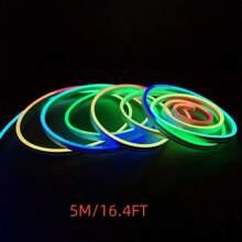0,2m - 5m RGB flexibles Neon-Schild, USB-betrieben mit Fernbedienung, Mehrfarbenwechsel, zum Selbstgestalten für TV-Hintergrund, Wohnzimmer-Dekoration, Spielzimmer, Weihnachts- und Halloween-Dekoration