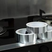 1 Roll Aluminum Foil Tape, Caulk Strip, Self-Adhesive Waterproof & Mildew Resistant Tape For Bath Tub, Bathroom Shower, Toilet, Kitchen, Basin Rim - Multicolor - View 5