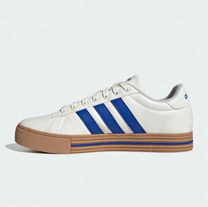 Adidas 阿迪达斯男女款春季新款低帮耐穿休闲运动鞋 JR0079 - 米藍色 - 查看 1