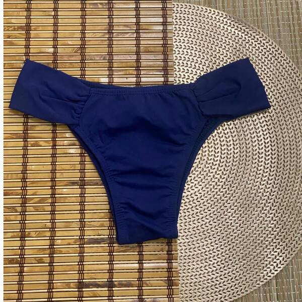 Calcinha biquini tanga   Simples    elegante  Casual    Drapeado    coloridas