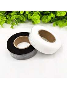2pcs Black & White Double-Sided Adhesive Tape For Fabric Bonding, DIY Sewing, Patchwork Measurement, Suitable As Teacher's Gift, Mother's Day Gift