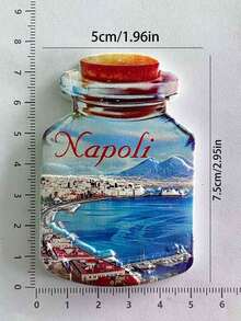 1 件意大利冰箱贴，3D 意大利旅游纪念品家居装饰磁性冰箱贴 - 彩色 - 查看 6