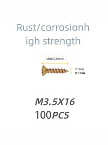M3.5/386件套，M3.5/100件 - M5/50件，高强度锌合金自攻螺丝，平头钻头螺丝，适用于纤维板和木材 - 哑光工业五金