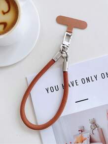 1 件彩色手工手机挂绳，创意涤纶腕带手机挂饰