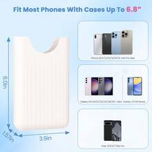 AOUTXE Phone Holder Insert For  Cell Phone Holder Button Accessory With Locking Buckle Compatible With L XL Original Baby Bogg  Bag Cream + Rose Pink A - Kem+Hồng - Xem 6