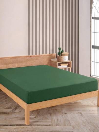 Karden Flower 100% Combed Cotton Jersey Fitted Sheet – Fits Mattresses Up To 25 Cm Deep - Twin/Full/Queen/King/California King - 100cm*200cm - 120cm*200cm - 160cm*200cm - 180cm*200cm - 200cm*200cm
