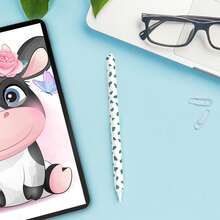 Cow Print Protective Case Compatible With Apple Pencil Pro / 2nd Generation, Silicone Material, Accessory Sleeve - Multicolor - View 7