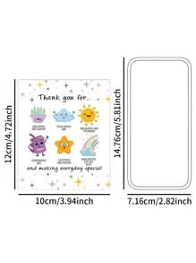 4 件教师感谢酒瓶贴纸，教师感谢酒瓶标签，送给导师、老师的感谢礼物，非常适合生日和教师节庆祝活动，可用作学校用品，返校 - 彩色 - 查看 2