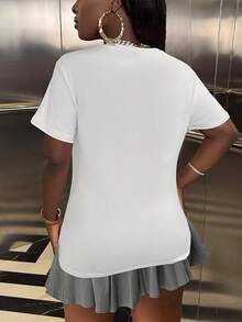 Warning Official Teenager May Contain Attitude T-Shirt - Funny Graphic Tee, Casual Crew Neck Cotton T-Shirt, Super Soft, Summer Breathable Tee - Perfect Birthday Gift For Teenagers, Sons, Daughters, Grandchildren, Friends, Brothers And Sisters,White Top,Graphic Tees Women - 白色 - 查看 3