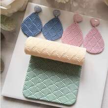 Soft Clay Mold Texture Roller - High Precision Design, Creates Uniform Texture Effect, Ideal For DIY Crafts, Art Design And Jewelry Making, Craft Tool | Art Crafts | Smooth Texture - Texture Roller - View 5