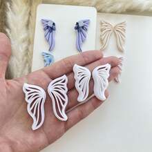 Set Pemotong Tanah Liat Lunak Berbentuk Kupu-kupu Gaya Bohemian - Kit Pembuatan Perhiasan Kupu-kupu Resin yang Indah, Dilengkapi dengan Alat Plastik Tahan Lama, Cocok untuk Pembuatan Anting dan Kerajinan DIY, Ideal untuk Dekorasi Buatan Tangan dan Pembuatan Perhiasan | Pola Kupu-kupu yang Cerah | Alat Plastik Tahan Lama, Dekorasi Kupu-kupu - Butterfly - View 10