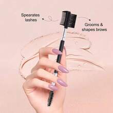 3pcs/Set Eyebrow Brush, Eyelash Separator, Eyebrow Comb And Mascara, Professional Eye Makeup Tools,Makeup,Cheap,Room Decor,Vanity,Travel,Bedroom,Makeup Accessories - Black - View 5