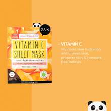 Oh K!Vitamin C Sheet Mask For Dry And Dehydrated Skin, With Added Hyaluronic Acid, Brightening Face Mask, , Vegan And Cruelty Free, 41g - Vitamin C - Xem 9