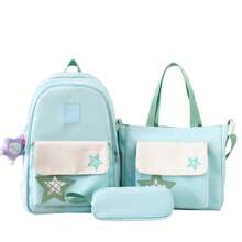 女士时尚背包 - 綠色 - 查看 6