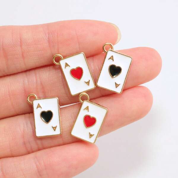 12-100 قطعة قلادة من سبيكة الزنك المطلية بالمينا، مناسبة لصنع القلائد والأساور والأعمال اليدوية والإكسسوارات المجوهرات