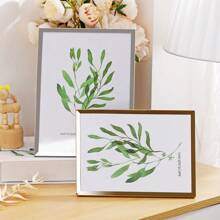 1 件相框，小型桌面相框，银色金属相框，适合桌面展示和墙壁装饰 - 父亲节、婚礼、生日的最佳礼物