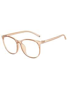 Transparent Non-Prescription Glasses Female With Big Frame, Glasses, Light Weight (With Glasses Case) For Summer Beach Vacation,Outdoor,Travel