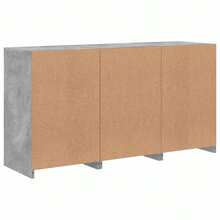 Sideboard mit -Leuchten Betongrau 123x37x67 cm