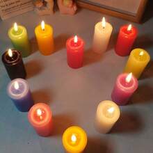 1 Pieza de Velas, Diámetro 3.5 Cm, 7 Cm de Largo, 8 Horas de Duración, Varios Colores de Vela: Blanco, Rojo, Negro, Decoraciones Navideñas, Corte de Energía, Iluminación, Sin Olor, Larga Duración de Quemado. Halloween, Espeluznante, Otoño, Festival, Invierno Festivo, Decoración de Habitación, Regalos