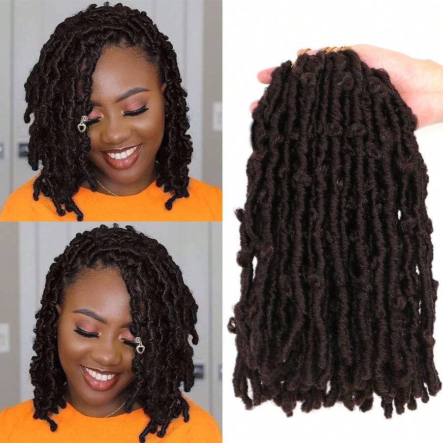 Butterfly Locs Crochet Hair 1-7 Packs Pre-Looped Soft Distressed Faux Locs Braids For Women 10/12/14 Inch