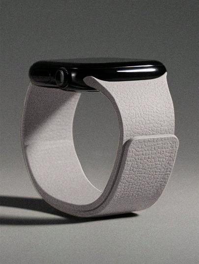 1条男女通用荔枝纹硅胶磁吸表带，兼容 42mm、38mm、40mm、41mm、44mm、45mm、46mm、49mm，时尚智能手表替换表带，适用于Series Ultra2、Ultra SE2、SE 11、10、9、8、7、6、5、4、3、2、1