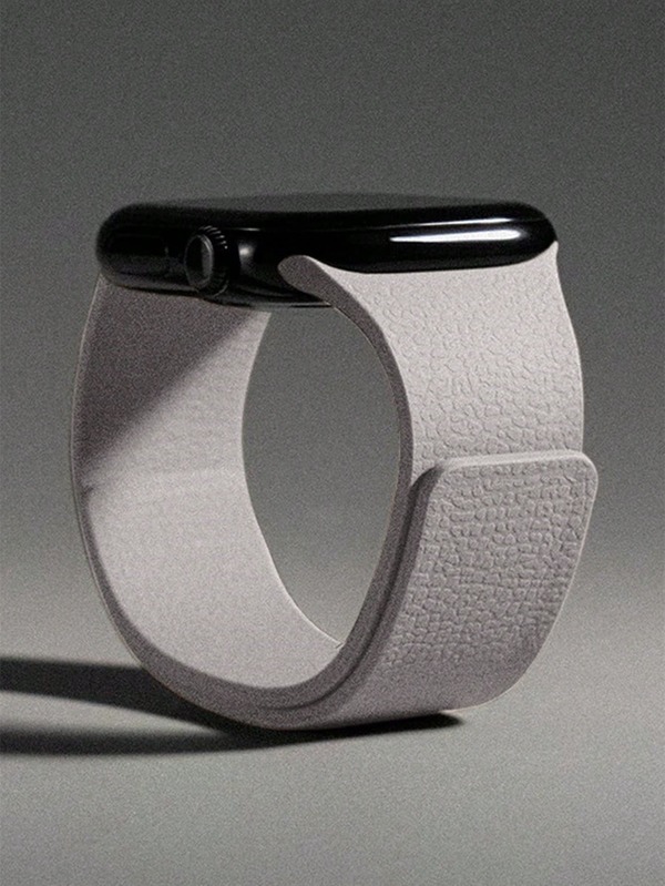 1条男女通用荔枝纹硅胶磁吸表带，兼容 42mm、38mm、40mm、41mm、44mm、45mm、46mm、49mm，时尚智能手表替换表带，适用于Series Ultra2、Ultra SE2、SE 11、10、9、8、7、6、5、4、3、2、1