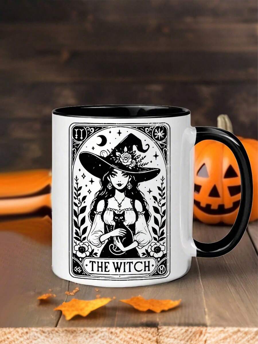 1 cốc cà phê Witchy 11oz, cách nhiệt, tái sử dụng, cốc gốm Halloween, đồ trang trí Halloween, trang trí mùa thu, chỉ rửa tay, trang trí phòng, cô dâu xác chết, tủ đông, cốc đa năng cho người lớn, lý tưởng cho Giáng sinh, Halloween, Phục sinh, Lễ tạ ơn, quà tặng sinh nhật, quà tặng ngày lễ, quà tặng Giáng sinh, đồ dùng nhà bếp, văn phòng học tập tại nhà, cốc du lịch đa năng - Nhiều màu - Xem 1