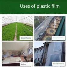 1pc Thick Transparent Plastic Film, Waterproof, Dustproof, For Window Decoration, Construction, Agriculture Use
