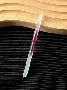 1支彩色玻璃指甲锉，圆柱形双面磨甲棒，指甲护理细节处理，指甲抛光和角质去除玻璃指甲锉 - 彩色 - 查看 8