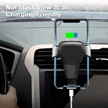 1 pieza Soporte de teléfono móvil multifuncional para salida de aire del coche, soporte de teléfono para coche por gravedad con patrón, accesorios para el automóvil