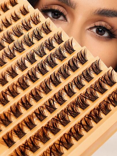 Waloshow تمديدات رموش فردية من الفرو الطبيعي المجعد السميك بتقنية الصهر الحراري بطول 8-16 مم وسمك 0.07 مم، درجة D خفيفة جدًا، عبوة 10 صفوف 100-110 عنقود، مقاومة للماء، عنقود فردي من فرو الحيوانات 3D مناسب للعيون، طويل الأمد، DIY تمديدات رموش يدوية مناسبة للمكياج الخفيف والثقيل والمناسبات اليومية، محمولة للاستخدام اليومي أو الخروج