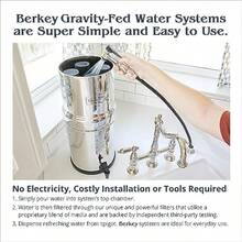 Big  Gravity-Fed Stainless Steel Countertop Water Filter System 2.25 Gallon With 2 Authentic Black  Elements Bb9-2 Filters - 11 - 查看 2