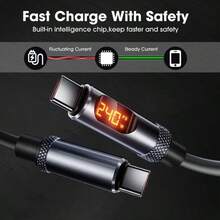 1m 2m 金属流光 USB 快速充电 C 型数据线适用于 16 15 Promax Plus 和安卓 C 型流光超级快速充电线兼容 16、16 Pro Max、15、15 Plus、15 Pro、15 Pro Max，兼容 Redmi，兼容 OnePlus 充电器