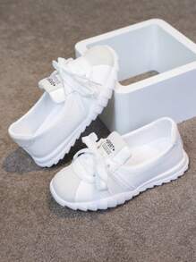 Girls' Casual White Sneakers, Children Sports Shoes For Spring/Autumn