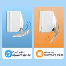 1 件卡通图案空调挡风板 免提壁挂式空调出风口挡风板 通用空调挡风板 孔位随机 - 彩色 - 查看 9