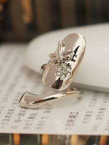 1pc Fashionable Nail Ring Finger Accessory, Suitable For Women Daily Wear - 彩色 - 查看 4