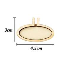 10pcs Wooden Mini Embroidery Hoops Set, Round Cross Stitch Frames, Suitable For DIY Crafts, Pendant Making, Art Decor Accessories, Jewelry Making Tools