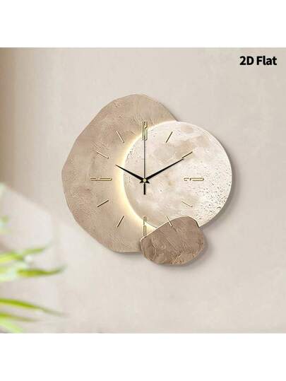 1pc Creative Asteroid Texture Wand Clock, Super Silent Quartz Movement, No Ticking, ating Clocks In Living Rooms,Bedroom Room, Offices, Restaurant, Cafes, Perfect ative Friends Family