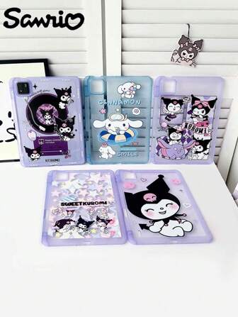 Sanrio Cartoon Kuromi Big Ear Dog Tablet Case Suitable For Xiaomi PAD 6 Tablet Silicone Soft Shell Protective Cover, Xiaomi 7 PRO Protective Case