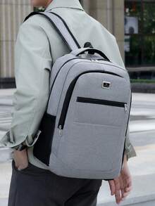 旅行笔记本电脑背包，商务防盗超薄坚固笔记本电脑背包，大学学校电脑包礼物，适合男女，适合 15.6 英寸笔记本电脑 - 彩色 - 查看 3