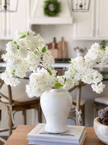 1 PIEZA 95cm Rama artificial de cerezo resistente al fuego, flor de Sakura de seda para decoración de fondo de boda, fiesta, pared, hogar, matrimonio. Flores artificiales y plantas adecuadas para bodas, fiestas, centros de mesa, decoración floral, decoración navideña, hogar/mesa de comedor/dormitorio/sala de estar/jardín/decoración de habitación