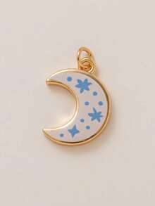 1 件夏季时尚 INS 可爱简约蝴蝶花朵月亮 DIY 吊坠，镀 18K 金，不易氧化，适合老婆妈妈自由搭配。