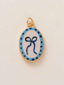 1pc Fashionable And Exquisite INS Cute And Simple Flower Strawberry Bow DIY Pendant, Plated With 18K Gold, Not Easy To Oxidize, Suitable For Wives And Mothers To Freely Match. - Multicolor - View 16