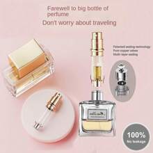 Ml Premium Perfume Atomizer - Refillable Travel Spray Bottle Set With Leather Case, Leakproof Mini Cologne & Essential Oil Dispenser For Women Men Teens, Luxury Portable Fragrance Bottle For Purse Gym Office Travel