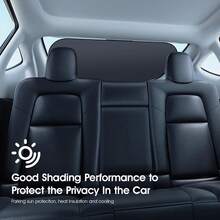 Easypie Selection Tấm che nắng cửa sổ sau xe hơi dạng hút chân không - Chống tia UV & Bảo vệ sự riêng tư, Tấm che nắng xe hơi có thể gập lại, Phù hợp với xe sedan, SUV, xe tải, Đa năng, Cần thiết cho mùa hè - Một cỡ - Xem 8