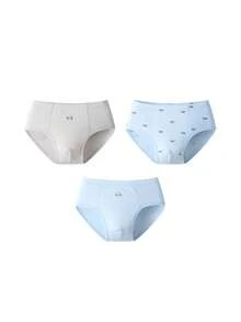 Annil Children's Clothing For Boys, Young Children, Teenagers, Antibacterial Triangle Pants, Three Pieces Set, Home Bottom Pants For Autumn